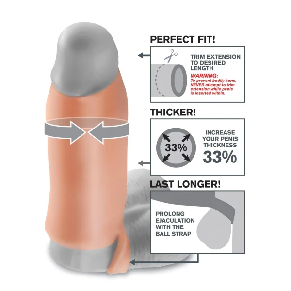 Fantasy X-tensions Real Feel Enhancer Xl - Flesh