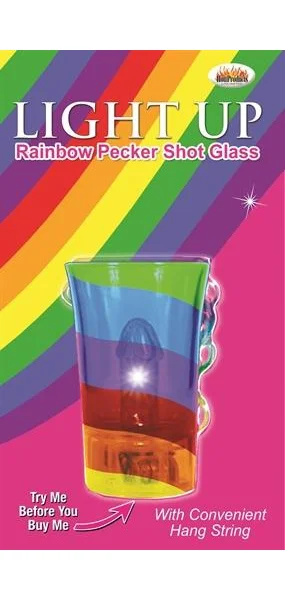 Light Up Rainbow Pecker Shot Glass