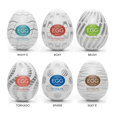Tenga Easy Beat Egg New Standard Variety 6 Pack Strokers