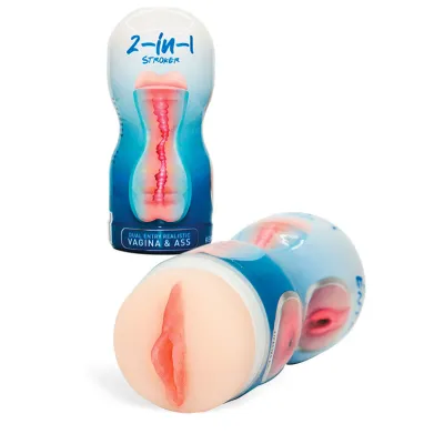 Adam and Eve 2 In 1 Double Ended Pussy Ass Stroker