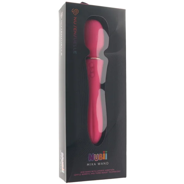 Nubii Mika Silicone Rechargeable Waterproof Mini Wand Massager By Nu Sensuelle - Pink