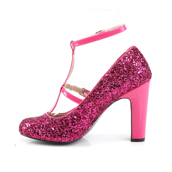 4 inches Heel, 1 1/2 inches PF Round Toe Pump W/ Glitters — image 11 of 20