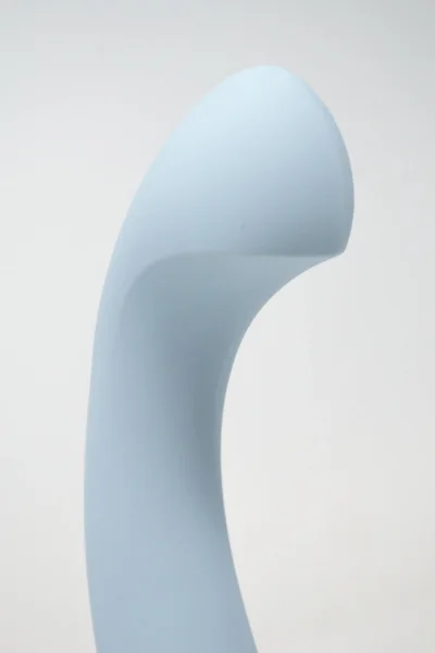 Arc Silicone Waterproof Rechargeable G-Spot Vibrator By Dame - Ice Blue