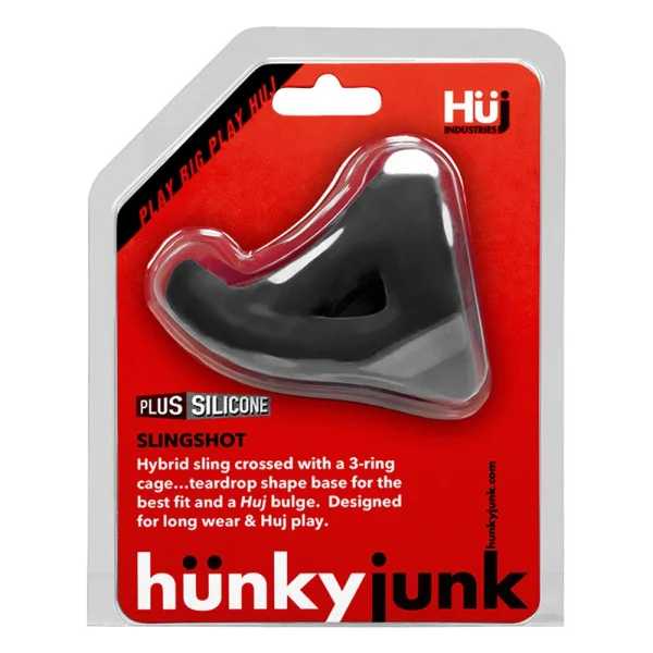 Hunkyjunk Slingshot 3 Ring Teardrop, Tar