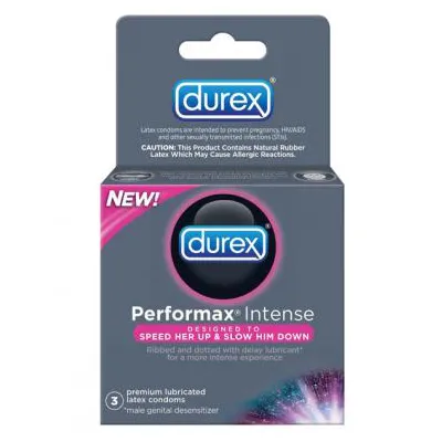 Durex performance intense condom box of 3
