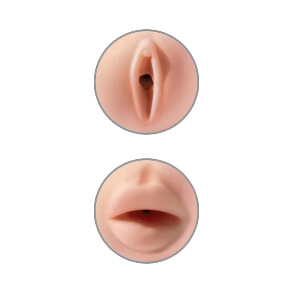 Tight Grip Pussy/Mouth Masturbator Beige — image 8 of 12