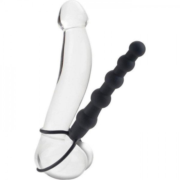 Silicone Love Rider Beaded Dual Penetrator