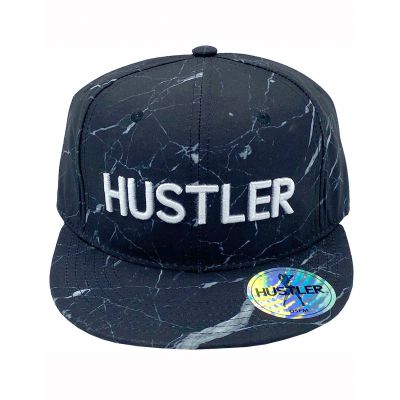 HUSTLER Marble Flat Brim Cap