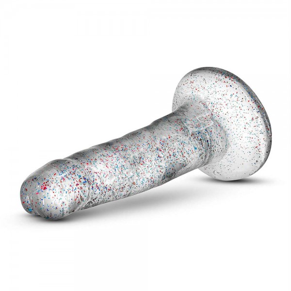 Blush Novelties Naturally Yours Glitter Dong - Clear