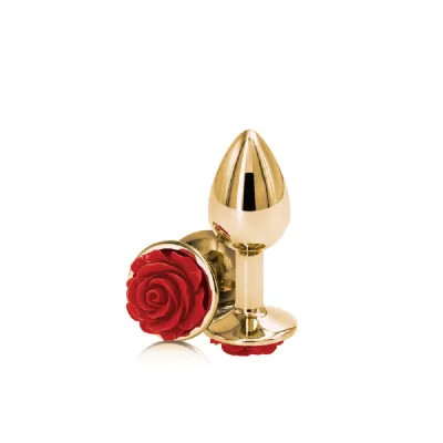 Rear Assets Rose Anal Plug Small Red