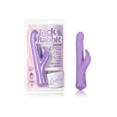 Rechargeable Rotating Jack Rabbit Purple