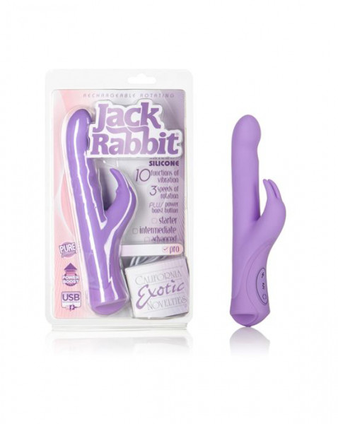 Rechargeable Rotating Jack Rabbit - Purple