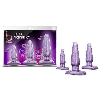 B Yours Anal Trainer Kit Purple Swirl