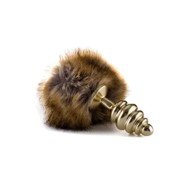 Extra Feel Bunny Tail Buttplug Gold