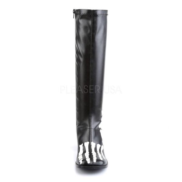 3 inches Block Heel Knee High Gogo Boot, Side Zip — image 6 of 12