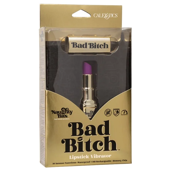 Naughty Bits Bad Bitch Rechargeable Lipstick Vibrator