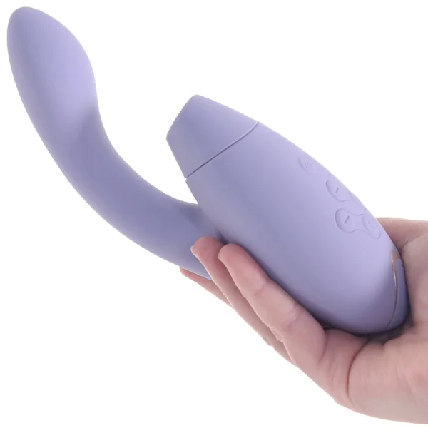 Womanizer DUO 2 Silicone Pleasure Air Clitoral & G-Spot Stimulator - Lilac
