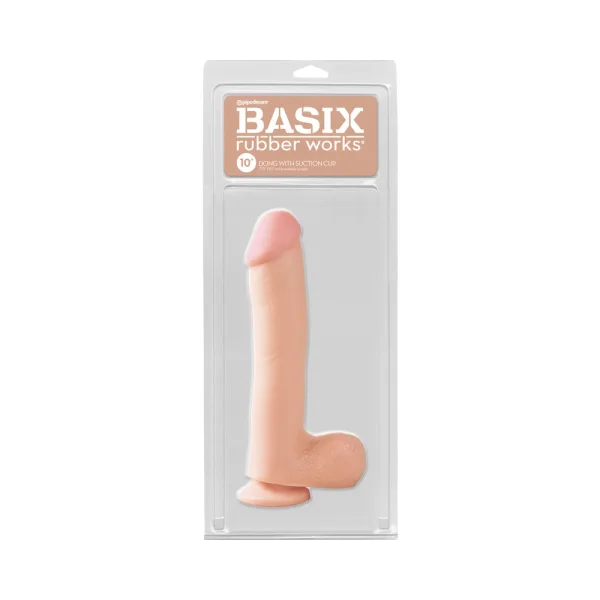 Basix 10in Dong with Suction Cup