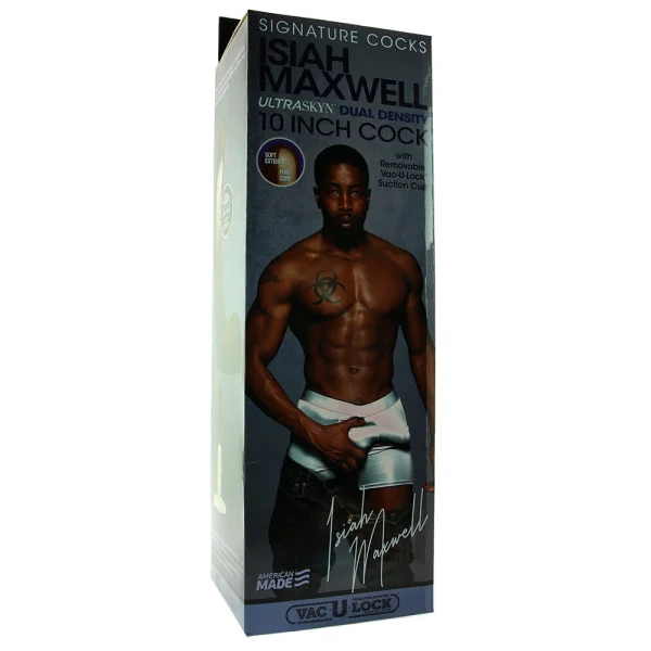 Signature Cocks - Isiah Maxwell - 10 Inch  Ultraskyn Cock With Removable Vac-U-Lock Suction  Cup