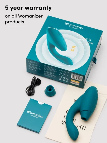 Womanizer Duo 2 Rechargeable Silicone G-Spot and Clitoral Stimulator