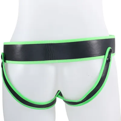 Ouch Glow In The Dark Striped Jock Strap