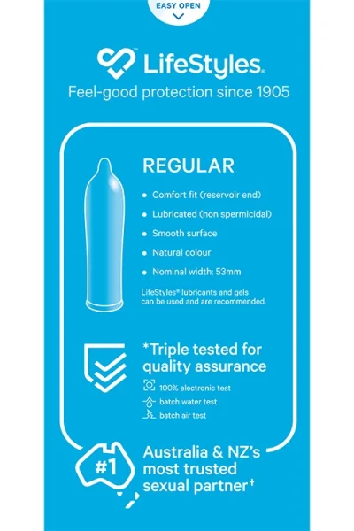 Lifestyles Regular Condoms (20 Pack)