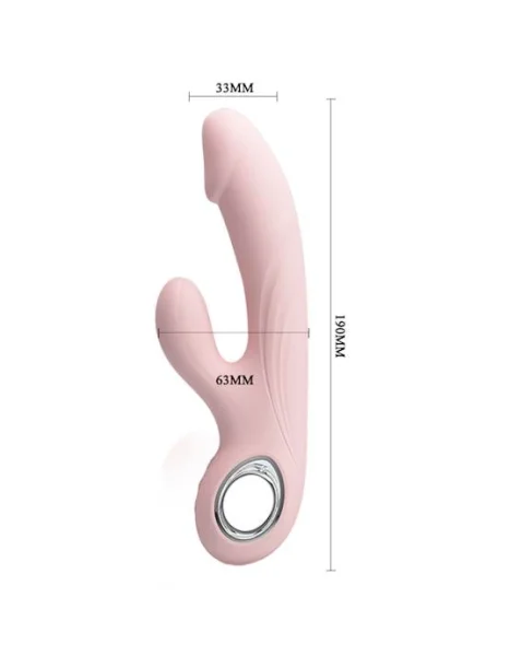 Selene Realistic Rabbit Vibe - Pink - 7.4 Inch