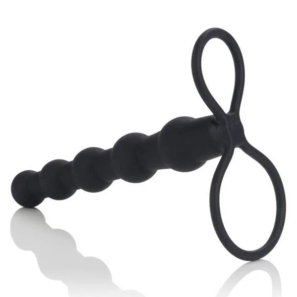Silicone Love Rider Beaded Dual Penetrator