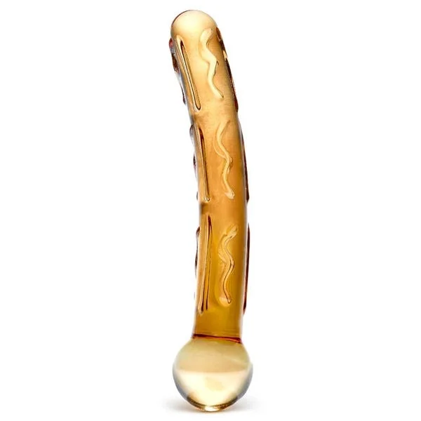 Glas Orange Tickler Glass Dildo