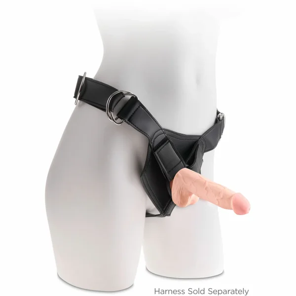 King Cock Plus 5" Triple Density Cock With Balls & Suction Cup Base - Vanilla