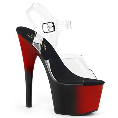 7 inches Heel 2 3 4 inches PF Two Tone Ankle Strap Sandal