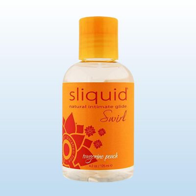 Sliquid Swirl Tangerine Peach Flavored Lube 4 2oz