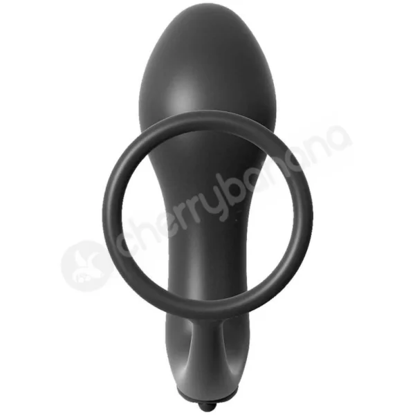 Anal Fantasy Collection Vibrating Ass-Gasm Cockring Plug