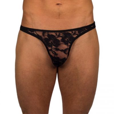 Bondara Man Black Lace Thong