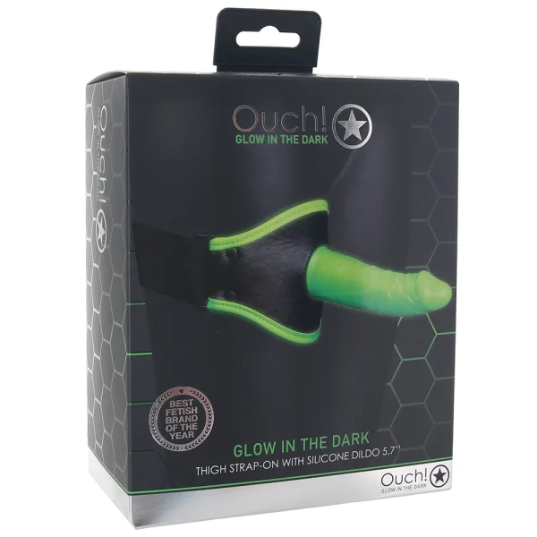 Ouch! Glow In The Dark Thigh Strap-on