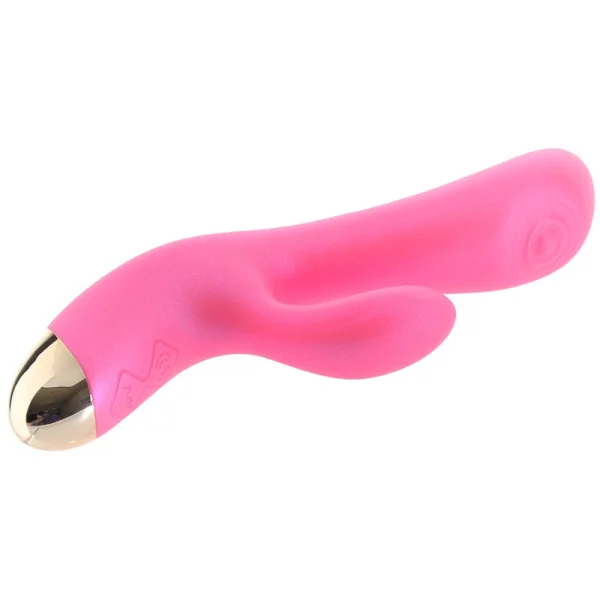 Aria Pleasin' AF Silicone Waterproof Dual Stimulation Vibrator By Blush - Fuchsia