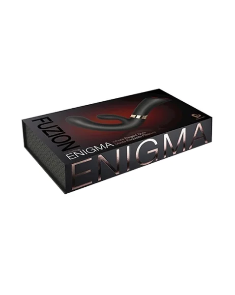 Fuzion Enigma Rabbit Vibrator - Black / Gold - 11.5 Inch