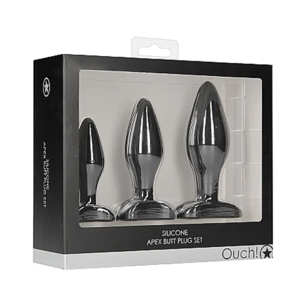 Ouch Apex Butt Plug Set Black — image 16 of 17