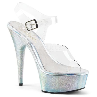 6 inches Heel 1 3 4 inches PF Ankle Strap Sandal w Glitter