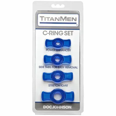 Titanmen Tools Cock Ring Set Blue
