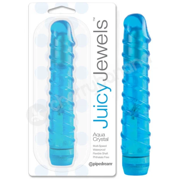 Juicy Jewels Aqua Crystal Vibrator