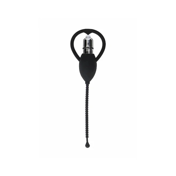 Ouch! Urethral Sounding Vibrating Bullet Plug Black — image 5 of 9