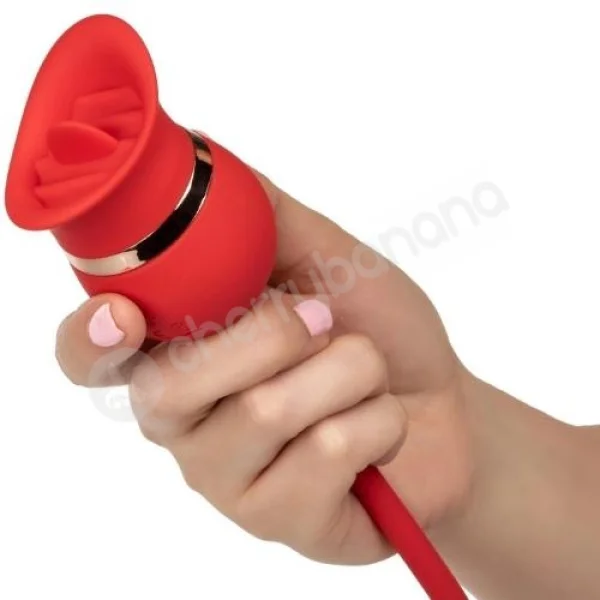 Calexotics French Kiss Casanova Red Double Ended Stimulation Vibrator