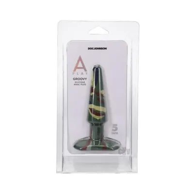 Butt Plugs A play Groovy 5 In Silicone Anal Plug Camouflage