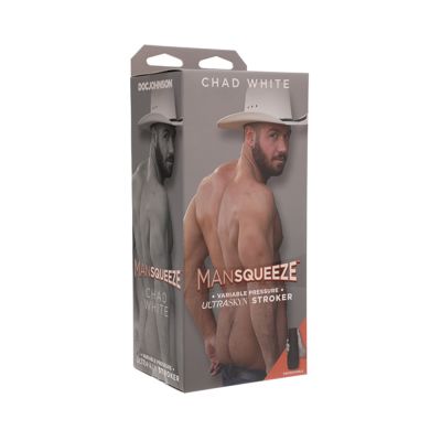 Man Squeeze Chad White Ultraskyn Stroker Ass Vanilla