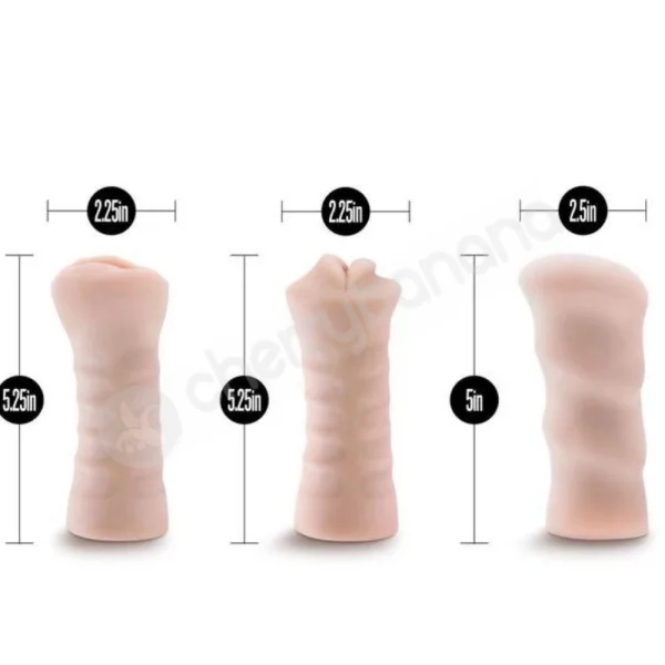 M For Men 3 Pack Self-Lubricating Vibrating Strokers With Bullet Vibe