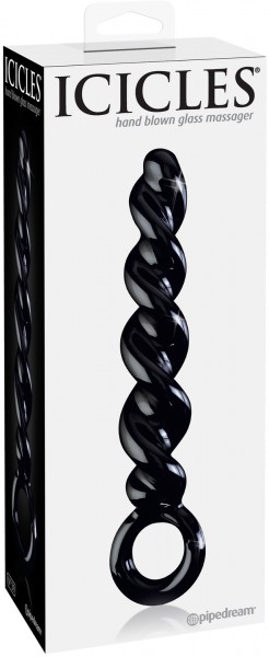 6.5" Twisted Glass Dildo
