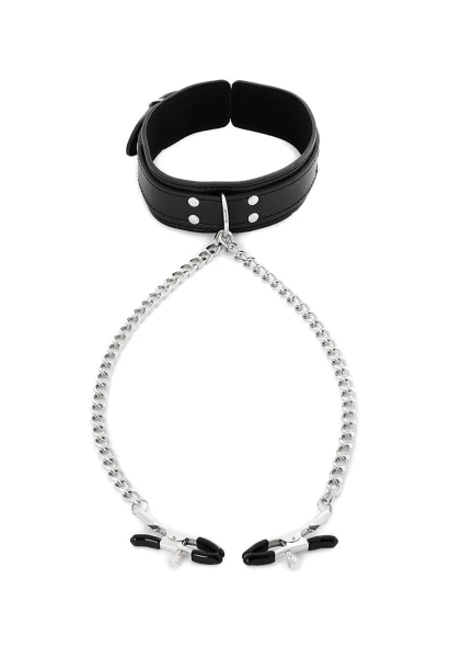 Collar with nipple clamps