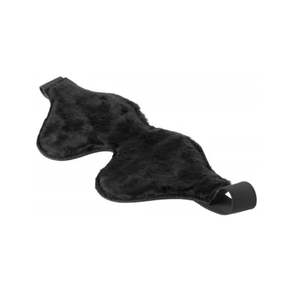 Strict Black Fleece Lined Blindfold — image 4 of 5