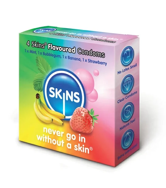 Skins Flavoured Condoms 4 Pack